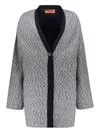 Missoni Wool-blend Cardi-coat In Grey