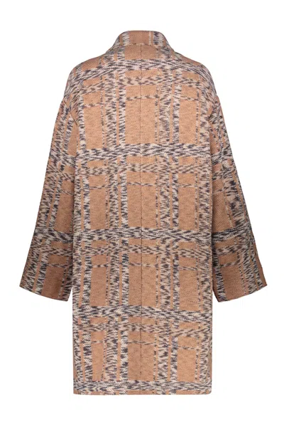 Missoni Wool Blend Coat In Multi