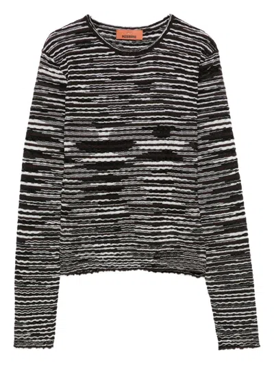 MISSONI MISSONI WOOL BLEND CREWNECK SWEATER