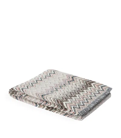Missoni Wool-blend Forest Throw (130cm X 195cm) In Blue