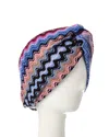 Missoni Wool-blend Headband In Blue