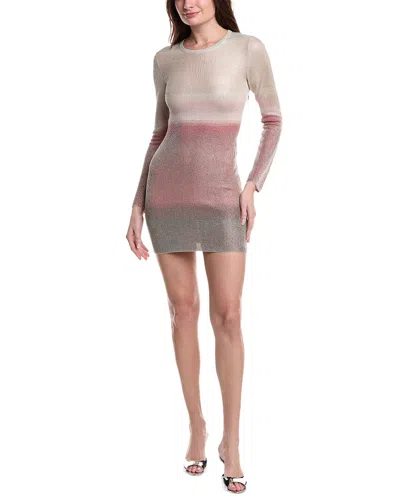 Missoni Wool-blend Mini Dress In Brown