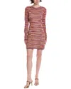 Missoni Wool-blend Mini Dress In Pink