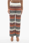 MISSONI WOOL-BLEND PLEATED TROUSERS WITH WIDE LEG