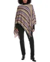 Missoni Wool-blend Poncho In Multi