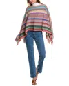 Missoni Wool-blend Poncho In Multi