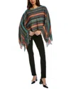 Missoni Wool-blend Poncho In Multi