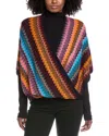 Missoni Wool-blend Poncho In Multi