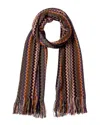 Missoni Wool-blend Scarf In Animal Print