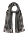 Missoni Wool-blend Scarf In Gray