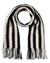 Missoni Wool-blend Scarf In Brown