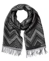 Missoni Wool-blend Scarf In Black