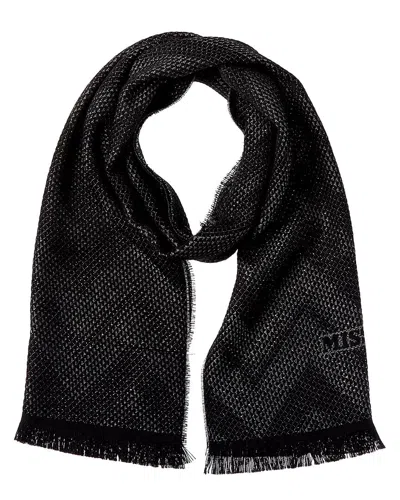 Missoni Wool-blend Scarf In Black