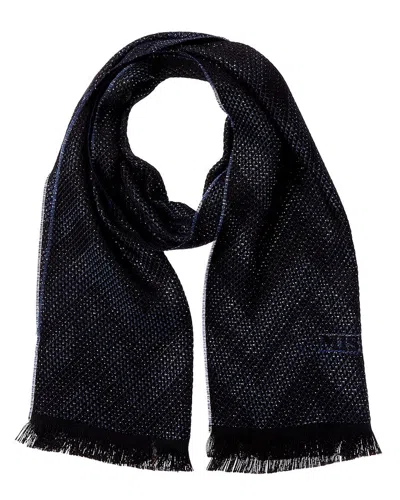 Missoni Wool-blend Scarf In Blue