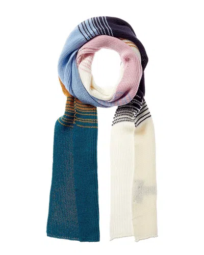 Missoni Wool-blend Scarf In Blue