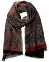 Missoni Wool-blend Scarf In Brown