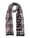 Missoni Wool-blend Scarf In Brown