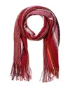 Missoni Wool-blend Scarf, Orange In Brown