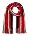 Missoni Wool-blend Scarf In Orange