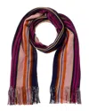 Missoni Wool-blend Scarf In Orange