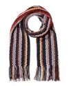 Missoni Wool-blend Scarf In Red