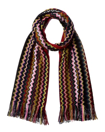 Missoni Wool-blend Scarf In Red