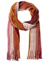 Missoni Wool-blend Scarf In Brown