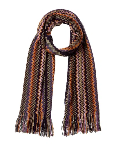 Missoni Wool-blend Scarf In Red