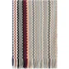 Missoni Wool Blend Shawl With Fringes In Neutral