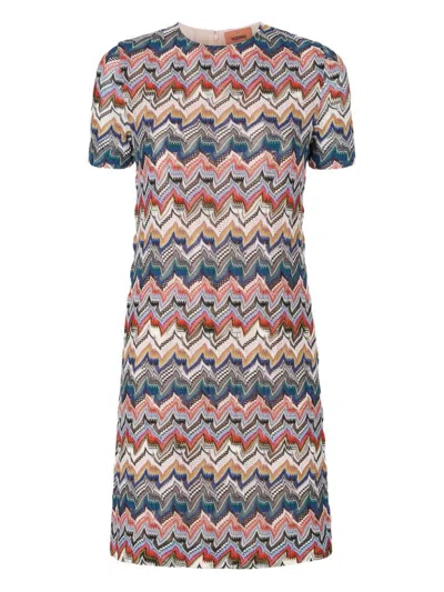 MISSONI MISSONI WOOL BLEND SHORT DRESS