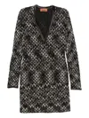 Missoni Geometric-pattern V-neck Dress In Black