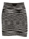 Missoni Textured Knee-length Skirt Featuring Stripes In Brown