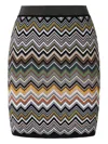 Missoni Mini Skirt With Chevron Pattern In Multi
