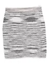 Missoni Striped Knit Skirt Elastic Waistband In Neutral