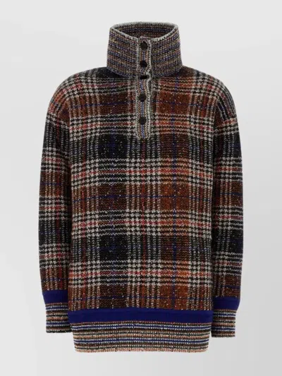 MISSONI WOOL BLEND SWEATER HIGH COLLAR