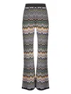 Missoni Lange Hose Mit Chevronmuster In Black