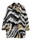Missoni Wool Caban Coat In Multi