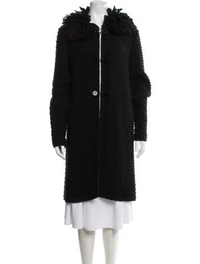 Pre-owned Missoni Wool Coat In Black