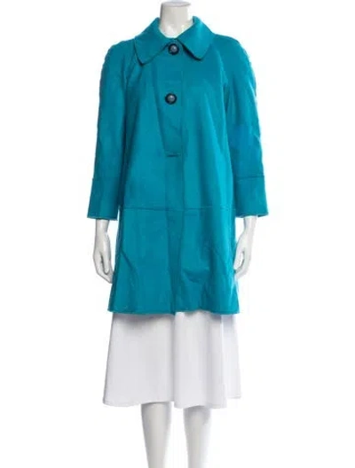 Pre-owned Missoni Wool Coat In Blue