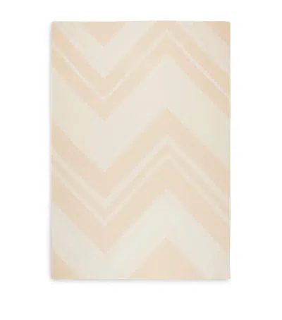 Missoni Wool Cornelio Throw In Beige