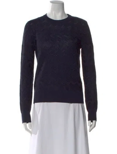 Pre-owned Missoni Wool Crew Neck Sweater In Black