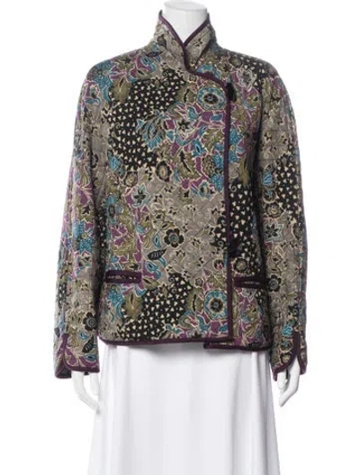 Pre-owned Missoni Wool Floral Print Jacket In Multi