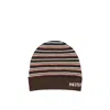 Missoni Brown Wool Beanie In Multi