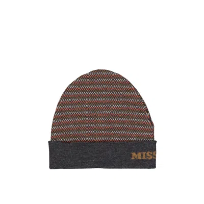 Missoni Wool Hat In Brown