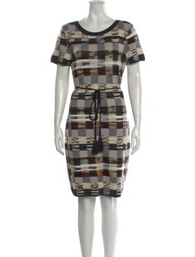 Pre-owned Missoni Wool Knee-length Dress In Blue