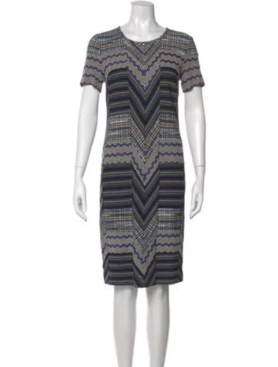Pre-owned Missoni Wool Knee-length Dress In Multi