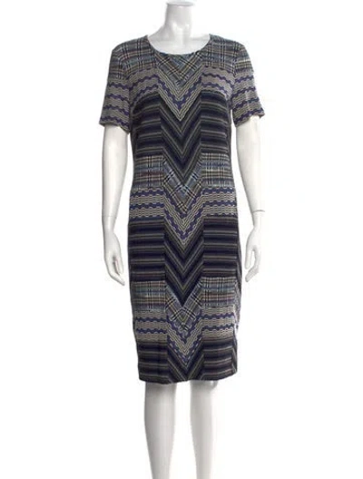 Pre-owned Missoni Wool Knee-length Dress In Multi