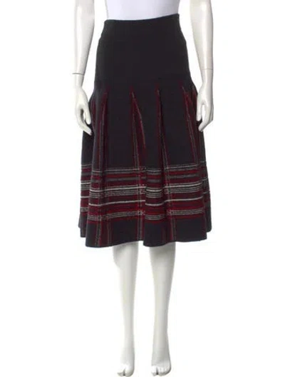 Pre-owned Missoni Wool Knee-length Skirt In Black
