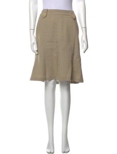 Pre-owned Missoni Wool Knee-length Skirt In Neutrals