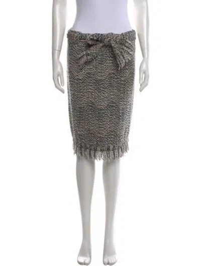 Pre-owned Missoni Wool Knee-length Skirt In Neutrals